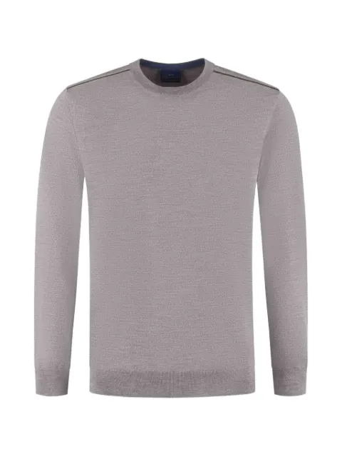 Paul & Shark logo-patch crew-neck sweater Grey 15311004207