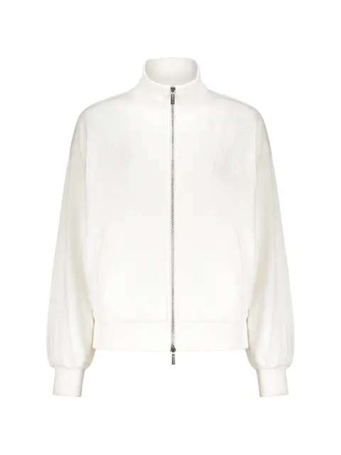 Moorer Rosetta logo-embroidered cardigan White ROSETTACFW