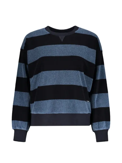 Moorer striped crew-neck sweater Blue XENASOP