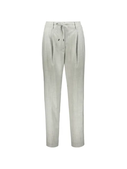 Moorer elasticated-waist drawstring trousers Grey ANTONIASLW