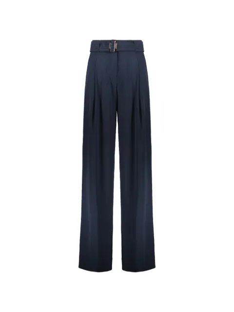 Moorer belted pleated trousers Blue LORIANSFD