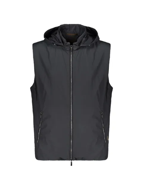 Moorer water-resistant hooded gilet Blue LUISMSOT