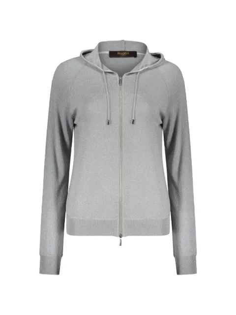 Moorer zip-up hooded cardigan Grey NIVOLAGLA