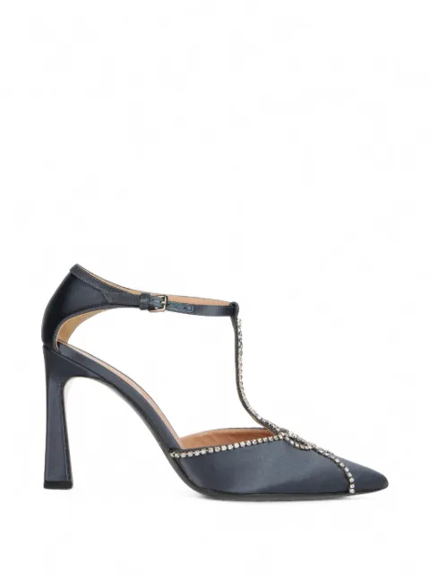 Alberta Ferretti crystal-embellished pointed-toe pumps Blue A60178250