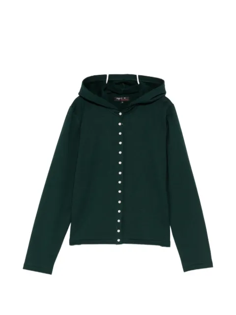 agnès b. snap hoodie Green EP08M434