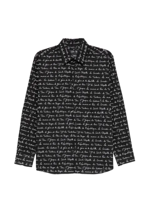 agnès b. all-over graphic-print shirt Black JJ42IDY3