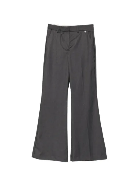 DIXIE pressed-crease wide-leg trousers Grey PDN9KIIA