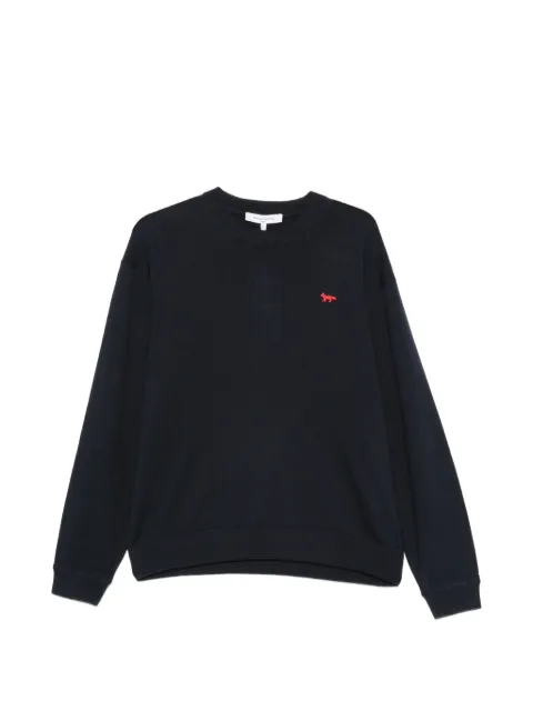 Maison Kitsuné Fox Head-patch sweater Blue MRMKJ24KT1239