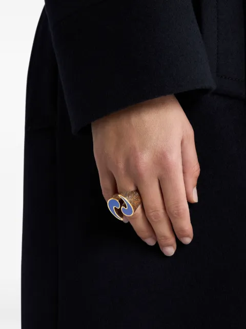 ETRO enamelled Paisley ring Gold WF5D0022AM055