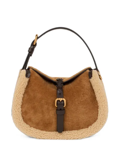 ETRO small shearling Pony bag Brown WP1C0021AO119