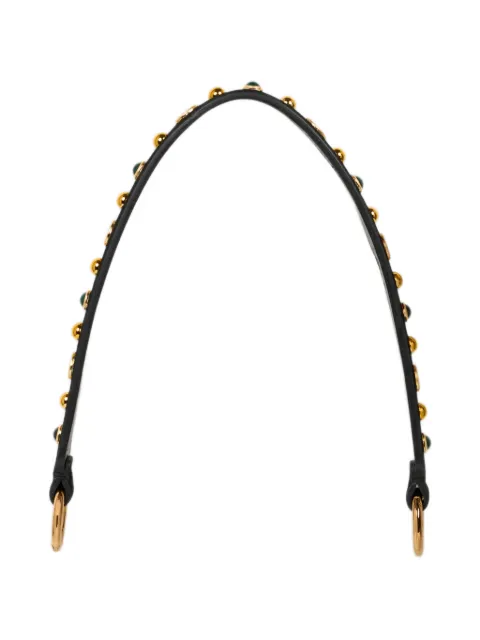 ETRO suede bag handle with jewel studs Black WP2R0020AB11A