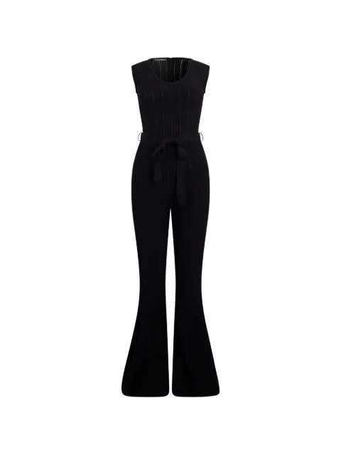 Alberta Ferretti ribbed belted jumpsuit Black V04826604