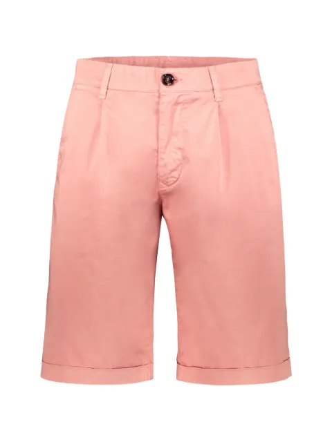 Moorer pleat-detail turn-up shorts Pink ALICUDIKEL