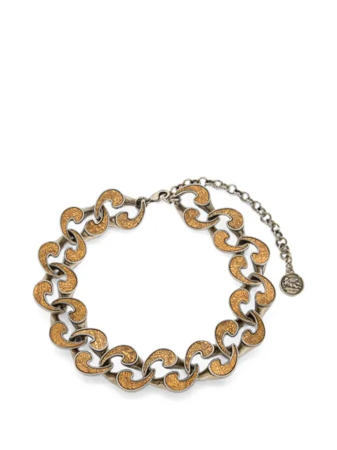 ETRO dual-finish Paisley necklace Silver WF5C0068AM001