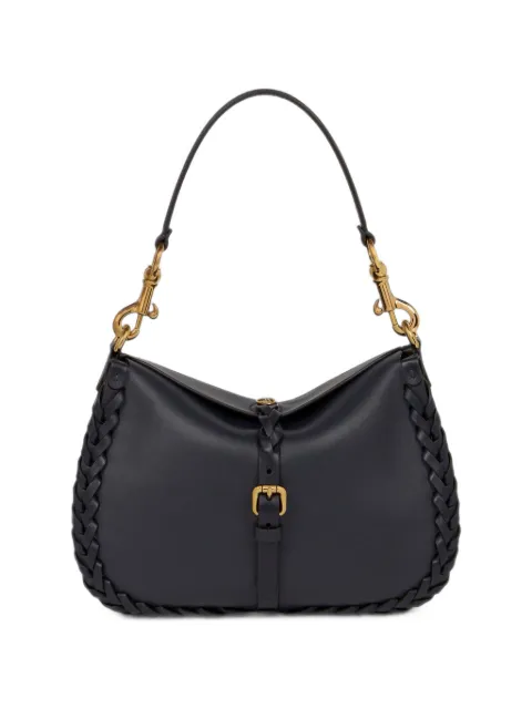 ETRO medium nappa leather Pony bag with threading Blue WP1C0019AE122