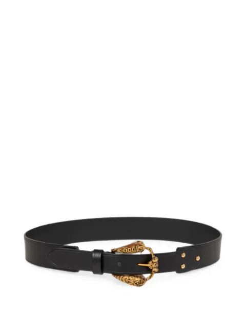 ETRO leather belt with animal buckle Black WP3B0115AP12K