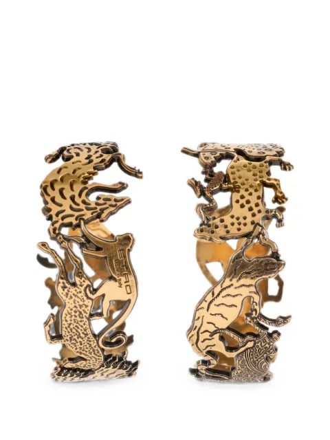 ETRO hoop earrings with animals Gold WF5A0101AM001