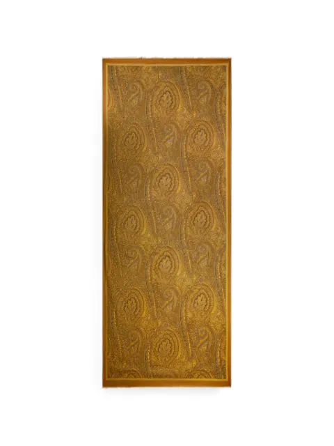 ETRO modal and cashmere scarf with Arnica motif Yellow WATA0010AK1E8