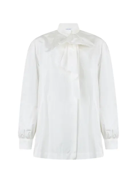 Alberta Ferretti bow-detail long-sleeved shirt White A02216620