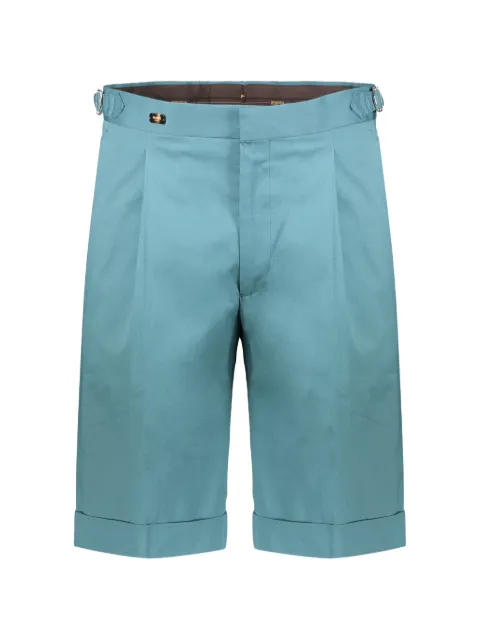 Moorer Manfredi turn-up shorts Blue MANFREDIMON