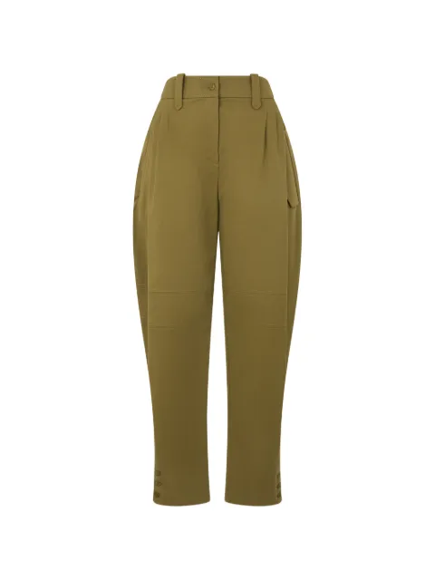 Alberta Ferretti pleat-detail trousers Green A03016624