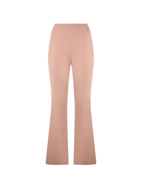 Alberta Ferretti ribbed-waistband trousers Neutrals A03806602