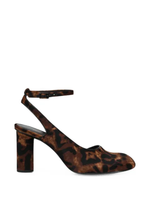 POTAMY leopard-print slingback pumps Brown PP00869CN08
