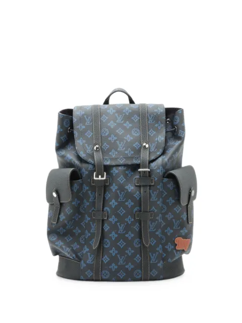 Louis Vuitton Pre-Owned 2021-2026 Monogram LV Fall Collection Christopher MM backpack Blue CTVHG9G50GZ1S9L1