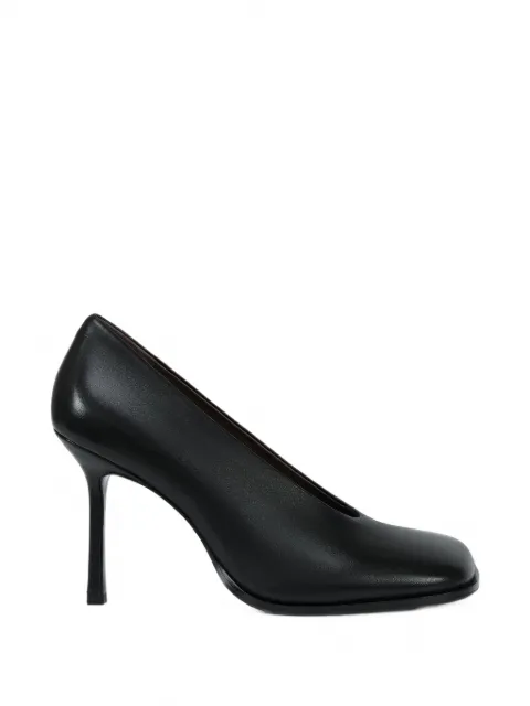 POTAMY square-toe leather pumps Black PP01943CN01