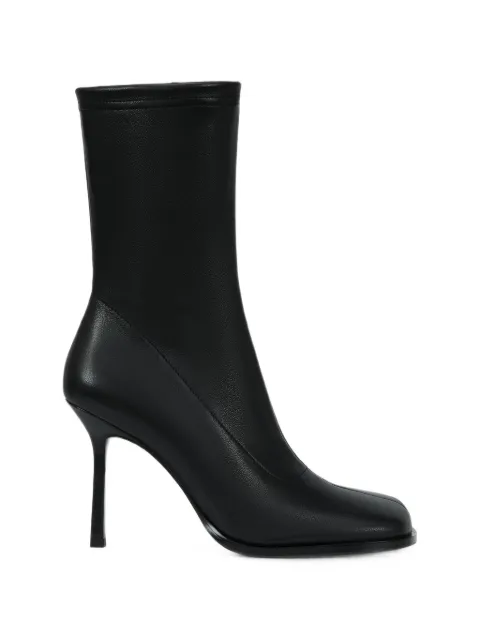 POTAMY square-toe stiletto-heel ankle boots Black PP01525CN20