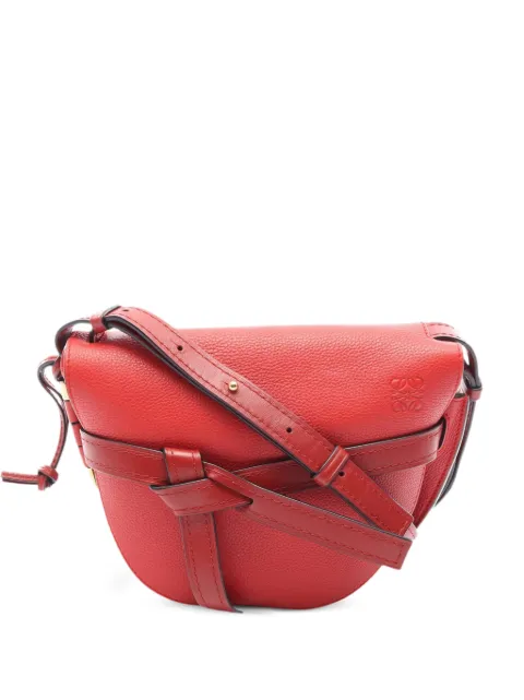 Loewe Pre-Owned 2010-2026 Small Leather Gate crossbody bag Red TJ9MRVTXYQQUQGOI