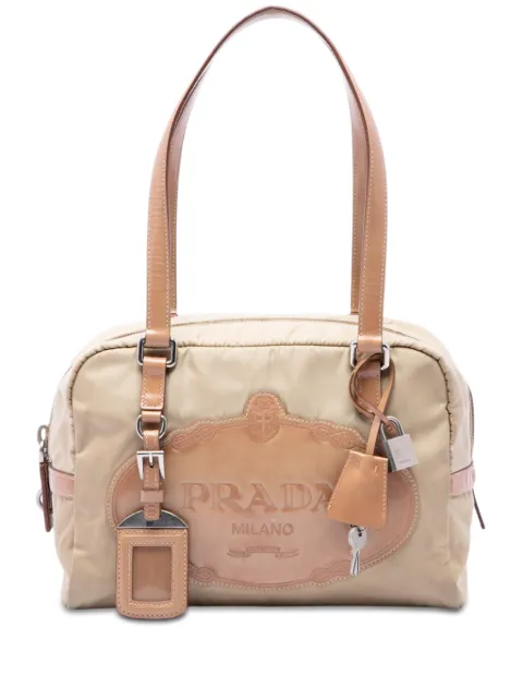 Prada Pre-Owned 2000-2013 Tessuto Canapa Logo shoulder bag Neutrals VUNA9EBPIAIF43EO
