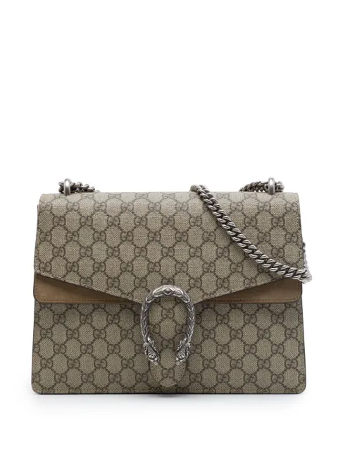 Gucci Pre-Owned 2016-2026 Medium GG Supreme Dionysus shoulder bag Neutrals X6OOLX0OHTZWDG0S