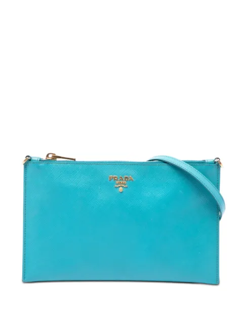 Prada Pre-Owned 2013-2026 Saffiano shoulder bag Blue UHG003RXE2BI5IXA
