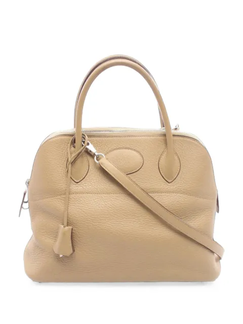 Hermès Pre-Owned 2008 Taurillon Clemence Bolide 31 satchel Brown 6229509KAUNNLHHW