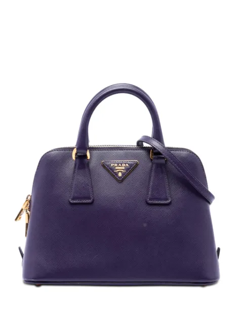Prada Pre-Owned 2010-2026 Small Saffiano Lux Promenade satchel Purple SO0V8PTTXTINZYCI