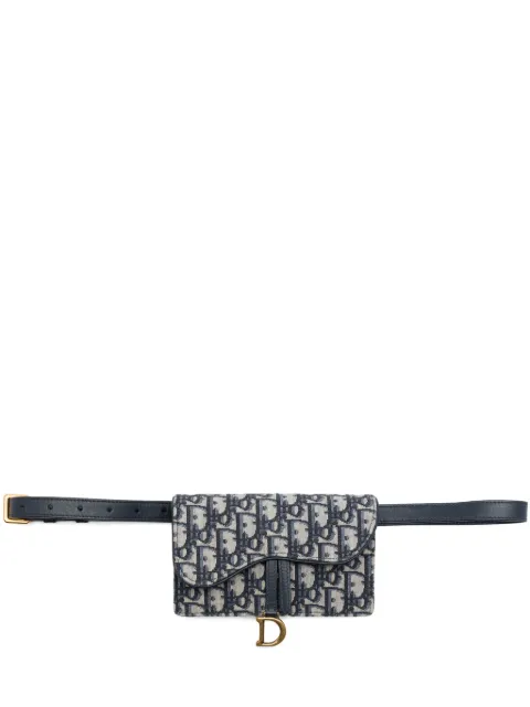 Christian Dior Pre-Owned 2020 Oblique Canvas Saddle belt bag Blue KVTQ3Y2ZOLOCZ3NI