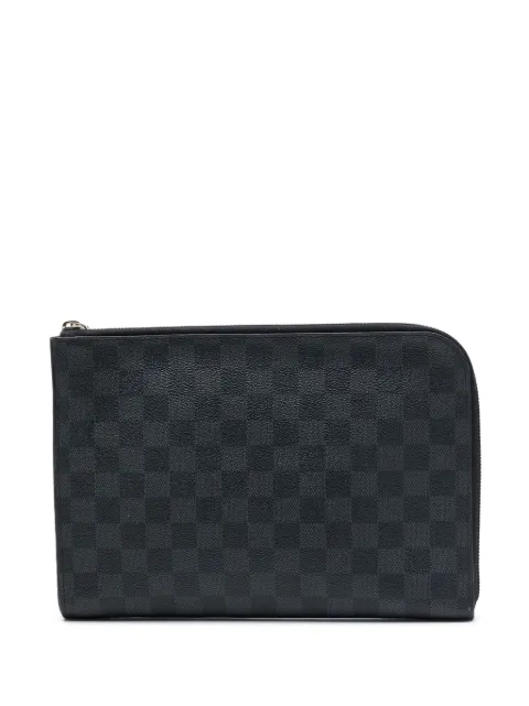 Louis Vuitton Pre-Owned 2018 Damier Graphite Pochette Jour MM clutch bag Black IFYFQMAJ83C8UJE0