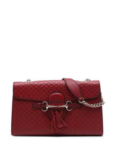 Gucci Pre-Owned 2016-2026 Medium Microguccissima Emily shoulder bag Red G9L91ERHMZTJZW9N