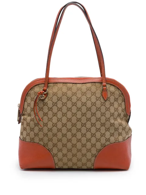 Gucci Pre-Owned 2016-2026 Medium GG Canvas Bree Dome tote bag Neutrals KLUDULHH5U9287M5