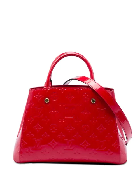 Louis Vuitton Pre-Owned 2015 Monogram Vernis Montaigne BB satchel Red AUWY4OEV1G0DKVUH