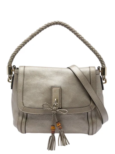 Gucci Pre-Owned 2016-2026 Calfskin Bella Flap satchel Gold AH9Q1X1AW5VNZQD7