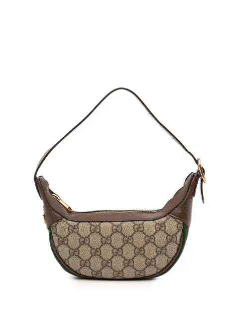 Gucci Pre-Owned 2016-2026 Mini GG Supreme Web Ophidia shoulder bag Neutrals 2V45YGX83P30A12O