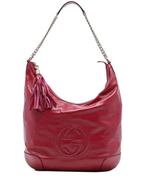 Gucci Pre-Owned 2016-2026 Patent Soho shoulder bag Pink 1P6GK9NWQLXIAI0M