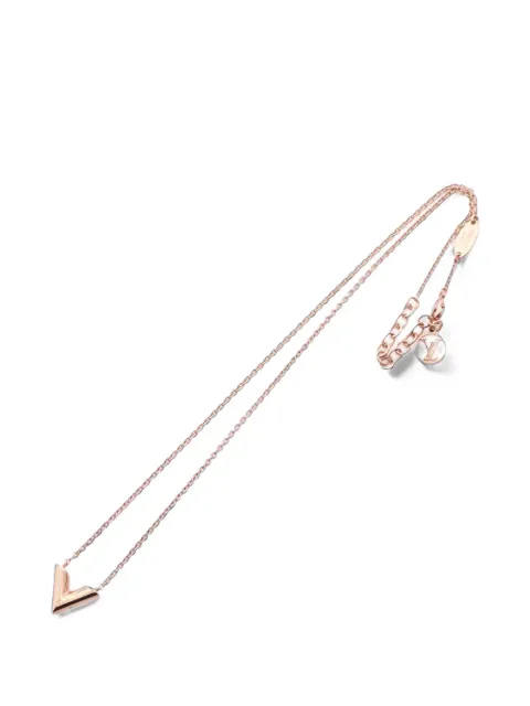 Louis Vuitton Pre-Owned 2020 Rose Gold Plated Essential V Necklace costume necklace Pink KD0GI4TEUPOMTH97