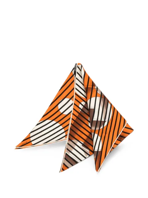 Hermès Pre-Owned 2000-2026 Triangular H Au Galop Silk Scarf scarves Orange WHBV6IHKAPF3WB7U