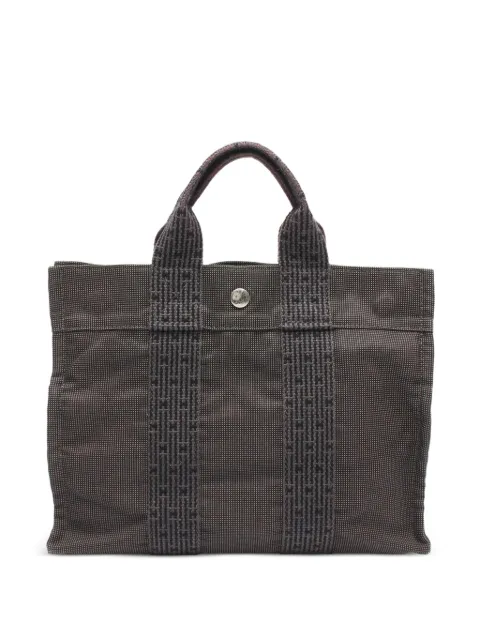 Hermès Pre-Owned 1990-2010 Canvas Herline PM tote bag Grey NO9YA7960MD7U7NI
