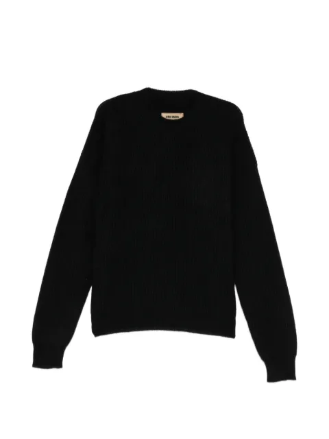 Uma Wang ribbed-knit crew-neck jumper Black W6MUK7562
