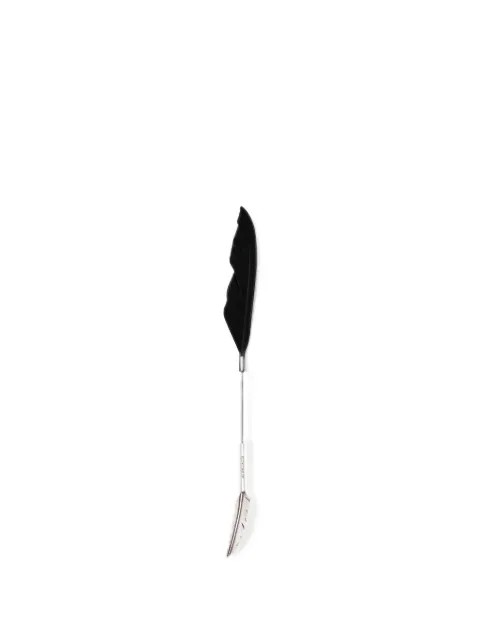 Ann Demeulemeester Mies feather earrings Silver B0014310OT018