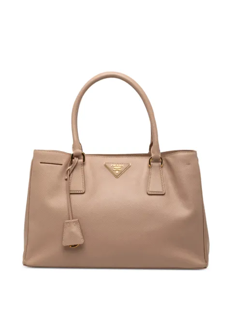 Prada Pre-Owned 2000-2013 Large Saffiano Lux Galleria satchel Brown 07OZGWB5ZKGI7RD6
